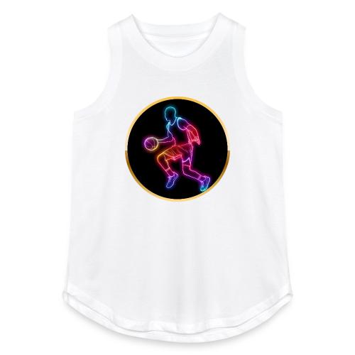 Basketball: Neon Dribble Pulse - Women's Relaxed Tank Top