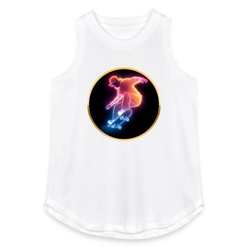 Skateboarding: Golden Trick Rider - Women's Relaxed Tank Top