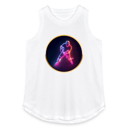 Hockey: Neon Ice Strike - Women's Relaxed Tank Top