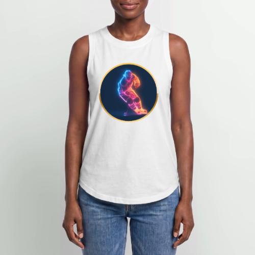 Hockey: Neon Hockey Sketch - Women's Relaxed Tank Top