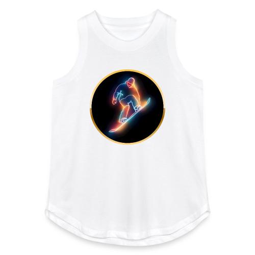 Golden Neon Snowboard - Women's Relaxed Tank Top