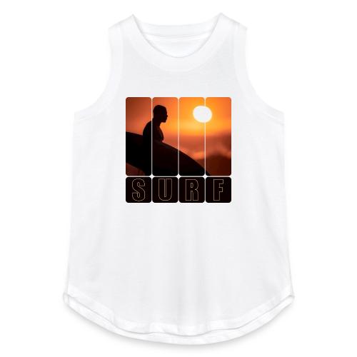 Surfing: Sunset Surf Panels - Women's Relaxed Tank Top