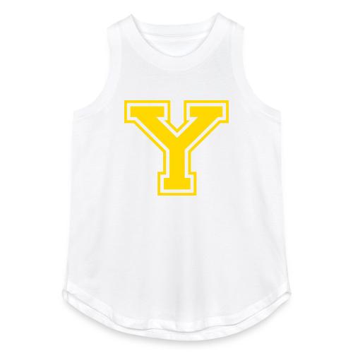 Letter Y – Capital Athletic Alphabet Monogram - Women's Relaxed Tank Top