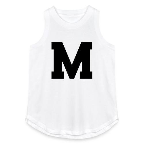 Varsity Letter M Collegiate Alphabet Art - Women's Relaxed Tank Top