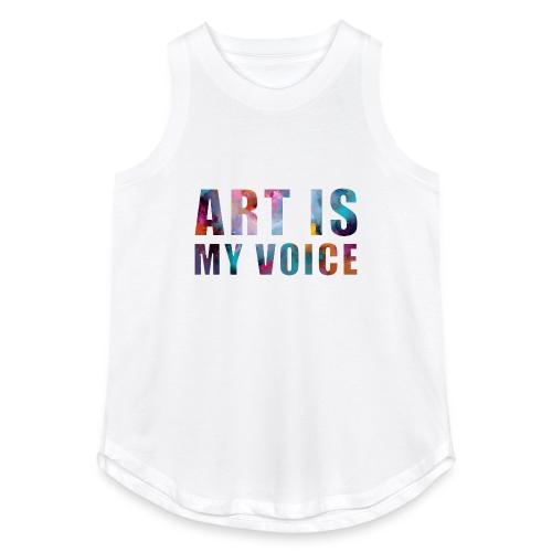 Art Is My Voice - Women's Relaxed Tank Top