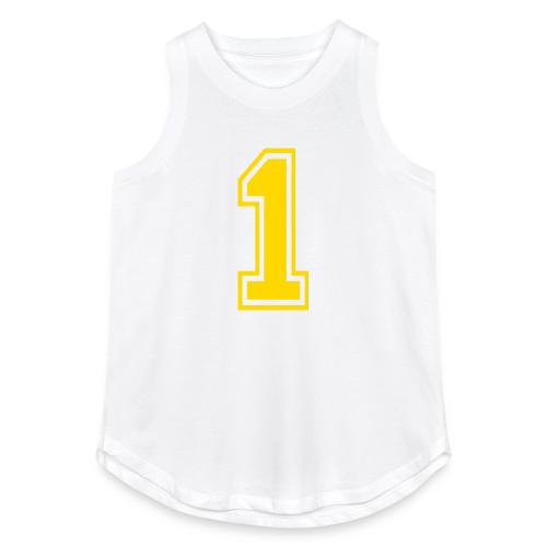 Number 1 in a classic athletic collegiate font - Women's Relaxed Tank Top