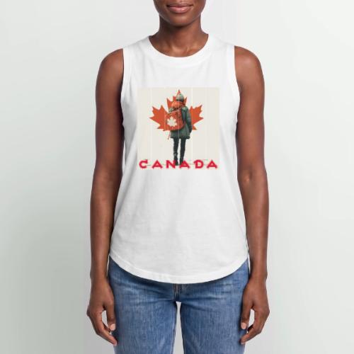 Canada: Proud Canadian Woman - Women's Relaxed Tank Top