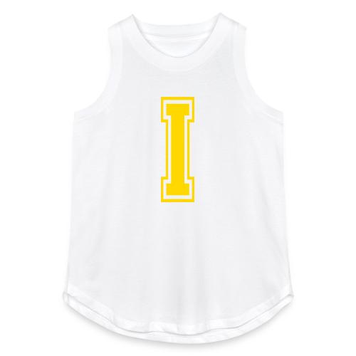 Letter I – Capital Athletic Alphabet Monogram - Women's Relaxed Tank Top