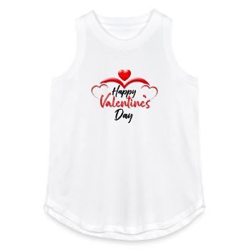 Valentine's day, Valentine's day, Valentine's day, - Women's Relaxed Tank Top - white - Front - AI Model Female 180 dark (180cm)