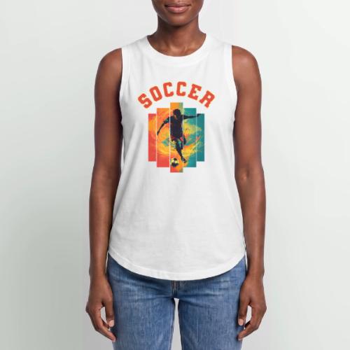 Soccer Heartbeat - Women's Relaxed Tank Top