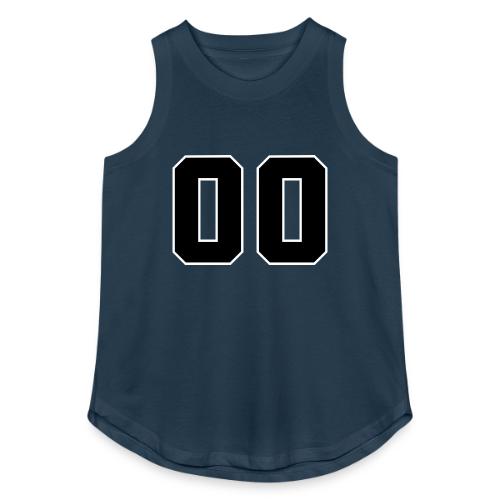 Varsity 00 Athletic Number Design - Women's Relaxed Tank Top