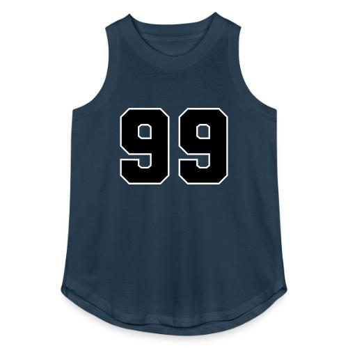 Varsity Number 99 Athletic Font - Women's Relaxed Tank Top