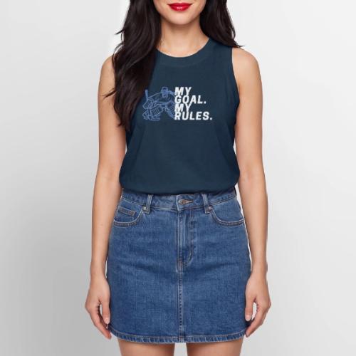 My Goal. My Rules - Girl Goalie - Women's Relaxed Tank Top