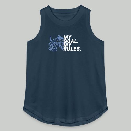 My Goal. My Rules - Girl Goalie - Women's Relaxed Tank Top