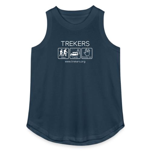 Trekers white logo - Women's Relaxed Tank Top