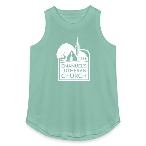 Single Vertical white2 - Women's Relaxed Tank Top