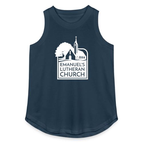 Single Vertical white2 - Women's Relaxed Tank Top