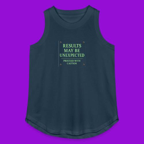Results May Be Unexpected - Neon Green - Women's Relaxed Tank Top