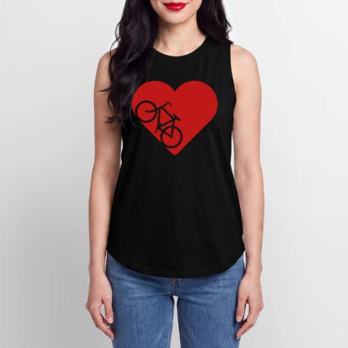 Bike in heart - Women's Relaxed Tank Top