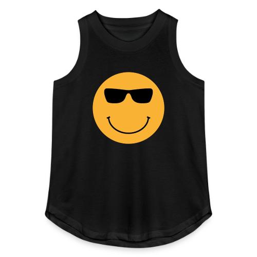 Orange Face with Sunglasses - Women's Relaxed Tank Top