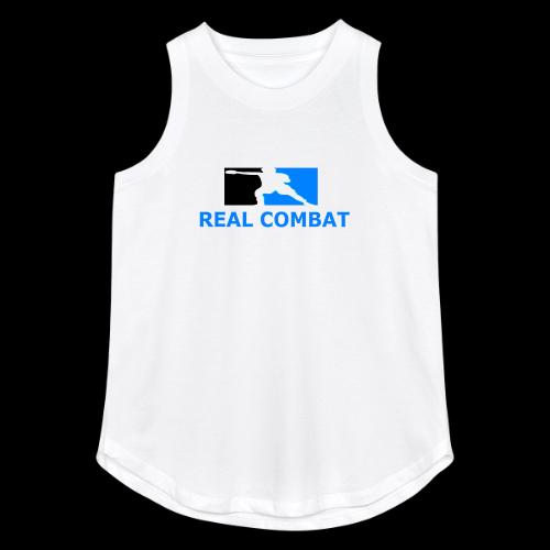 RCM MMA & BOXING Light Blue White Text - Women's Relaxed Tank Top