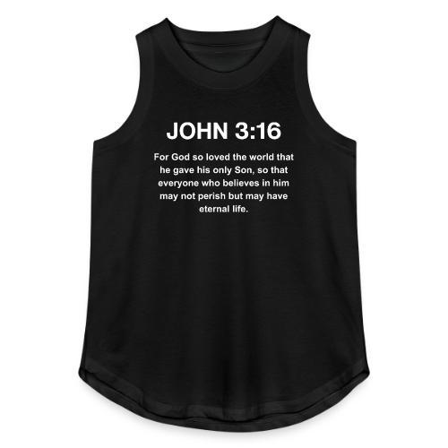 John 3:16 Christian Apparel – White - Women's Relaxed Tank Top