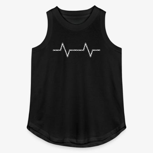Bike Chain Heartbeat - Women's Relaxed Tank Top