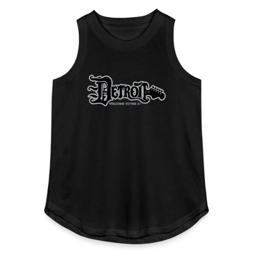 DETROIT GUITAR WTTD BLK SLR REG FONT - Women's Relaxed Tank Top