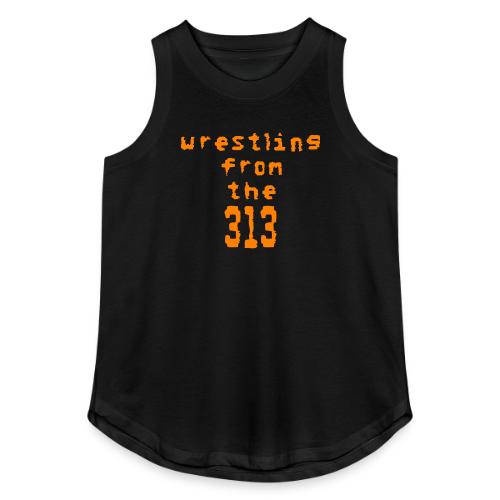 Wrestling from the 313 (orange) - Women's Relaxed Tank Top