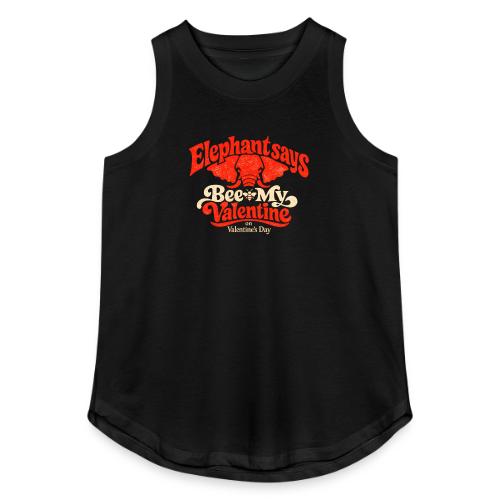 Retro Elephant Bee My Valentine Cute Couple - Women's Relaxed Tank Top