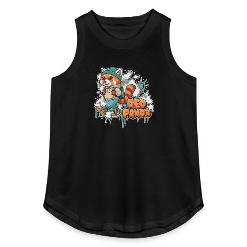 Red Panda Street Graffiti Vibes - Women's Relaxed Tank Top
