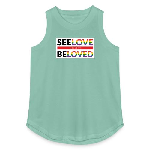 FUMCSD See Love, Be Loved: white design background - Women's Relaxed Tank Top