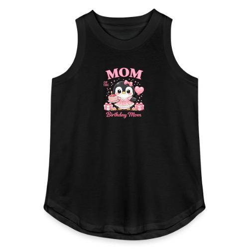 Cute Penguin Birthday Mom Kawaii Cake Balloon Gift - Women's Relaxed Tank Top