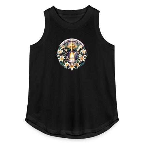 Easter The Tomb Is Empty T Shirt, Christian Gift - Women's Relaxed Tank Top