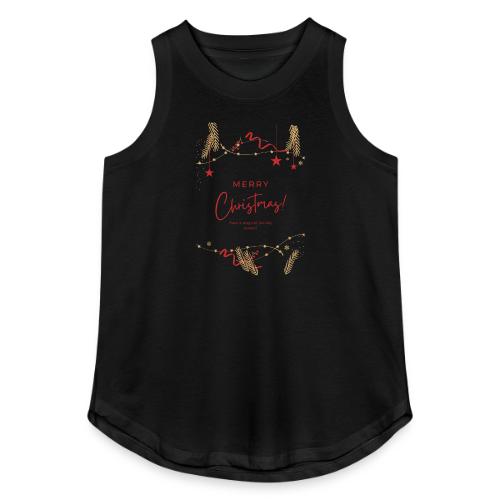 Merry Christmas Typography Design - Women's Relaxed Tank Top