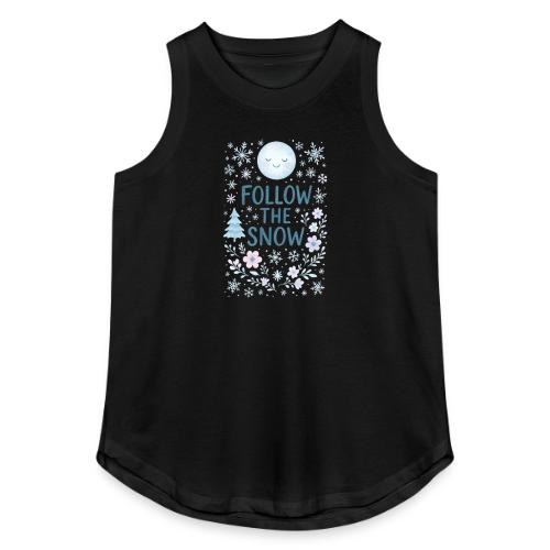 Follow the Snow – Cozy Winter Watercolor - Women's Relaxed Tank Top