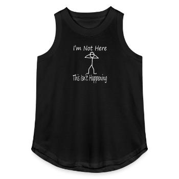 Radiohead Inspired - Women's Relaxed Tank Top - black - Front - AI Model Female 180 light (180cm)