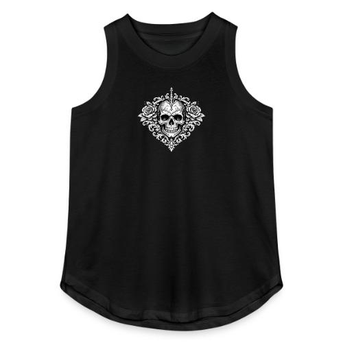 Gothic Filigree Skull - Women's Relaxed Tank Top