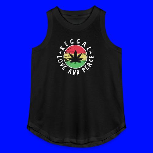 Reggae love and peace circular logo, iconic theme - Camisole décontractée pour femmes