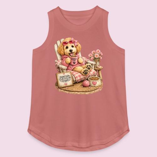 Just Enjoying Life Doodle Dog - Women's Relaxed Tank Top