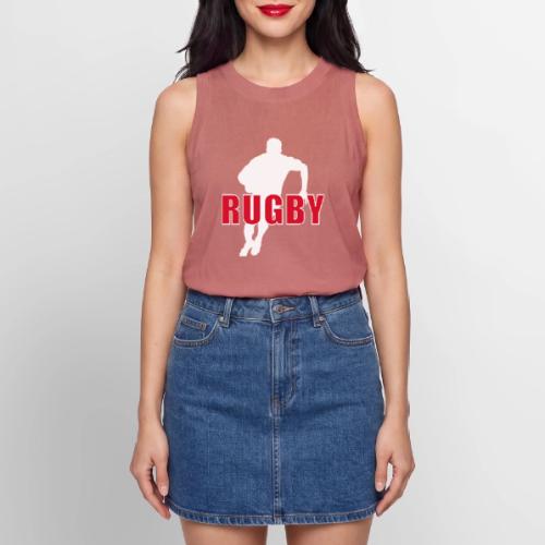 Bold Rugby Action Silhouette - Women's Relaxed Tank Top