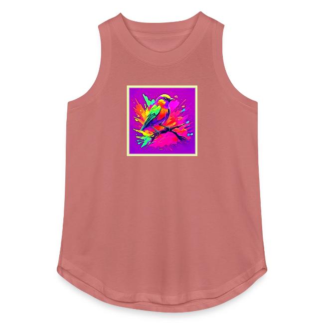 Whimsical Bird: Soft Neon Glow