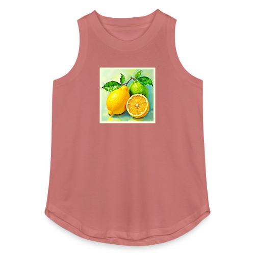 Zesty Citrus Burst of Sunshine Design - Women's Relaxed Tank Top