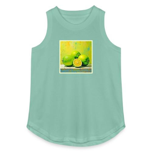 Limes' Bright Summer Pop Design - Women's Relaxed Tank Top
