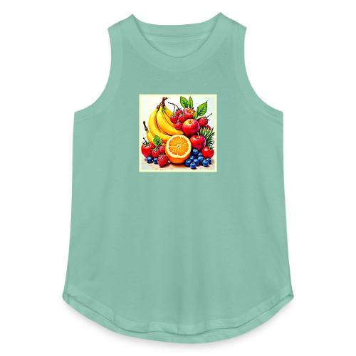 Vibrant Fresh Fruit Delight Design - Women's Relaxed Tank Top