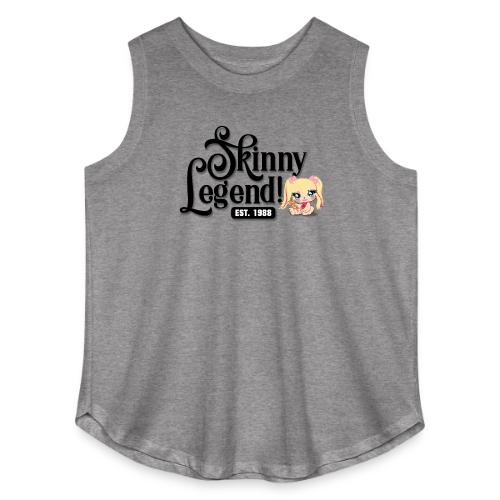 Skinny Legend_onwhite - Women's Curvy Relaxed Tank Top