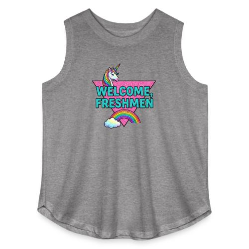 Welcome, Freshmen - Women's Curvy Relaxed Tank Top