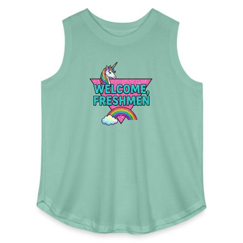Welcome, Freshmen - Women's Curvy Relaxed Tank Top