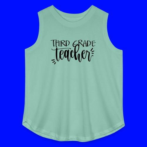 Third Grade Teacher T-Shirts - Women's Curvy Relaxed Tank Top