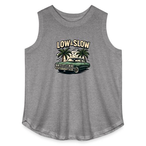 Classic Lowrider Car | Low & Slow Retro T-Shirt - Women's Curvy Relaxed Tank Top